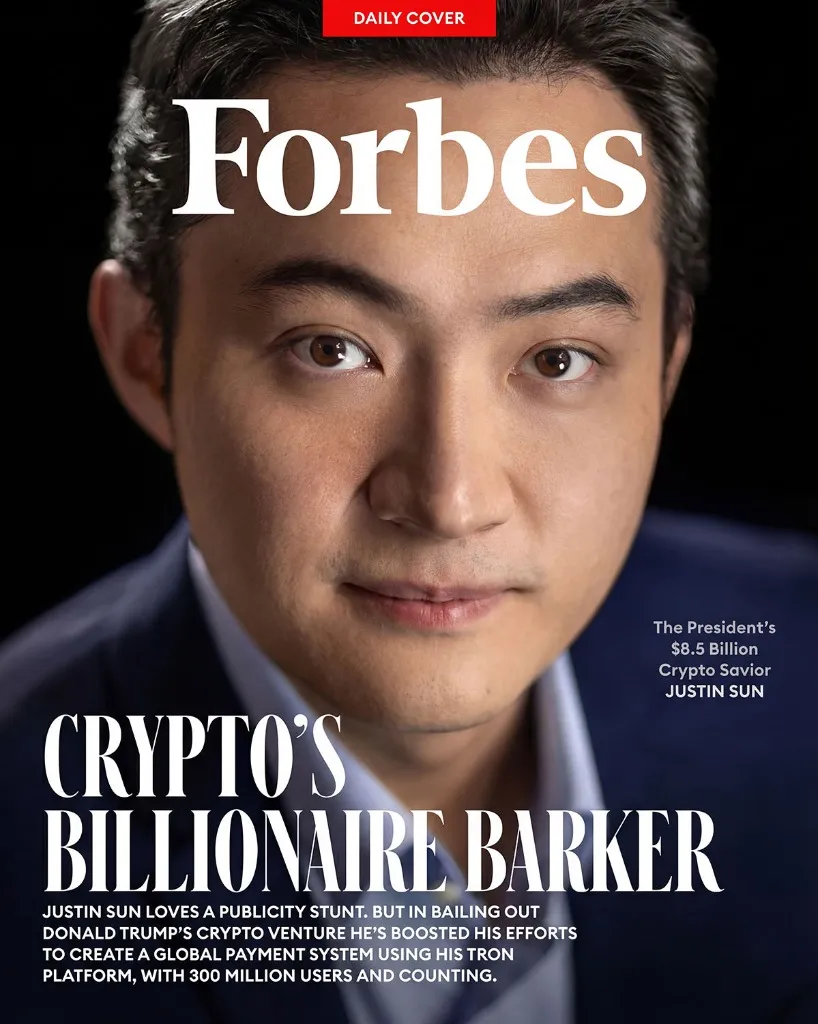 Justin Sun Forbes Cover
